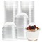 50 Pack 8 oz Clear Plastic Cups with Dome Lids for Dessert, Small Containers for Ice Cream Sundae, Parfait